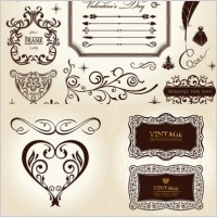 european classical pattern vector