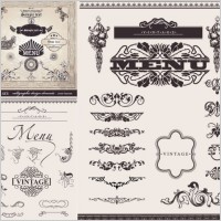 european decorative lace pattern vector