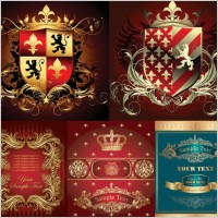 european gorgeous element vector