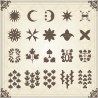european gorgeous retro design 05 vector
