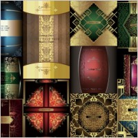 european gorgeous variety of background pattern vector
