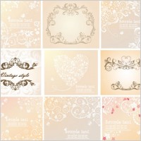 european lace pattern 01 vector