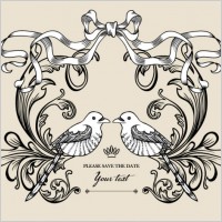 european pattern lines issued 02 vector