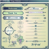 european retro floral lace pattern vector 3