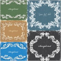 european retro lace pattern vector