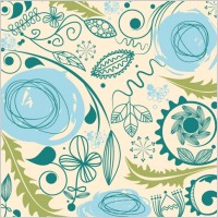 european retro pattern background vector 2