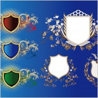 european shield pattern vector