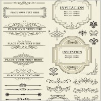 europeanstyle lace border 01 vector