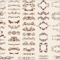 europeanstyle lace pattern 02 vector
