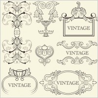 europeanstyle lace pattern 03 vector