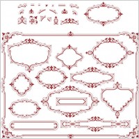 europeanstyle lace pattern 05 vector