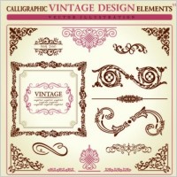 europeanstyle lace pattern elements 03 vector