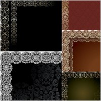 europeanstyle lace pattern vector