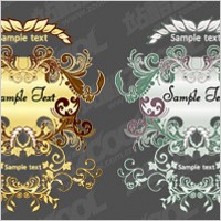 European-style pattern vector material