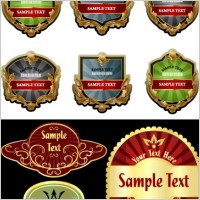 europeanstyle vector bottle label affixed