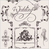 europeanstyle wedding pattern vector