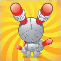 Evil Doll Vector Cartoon