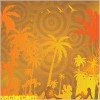 Exotic Beach Vector