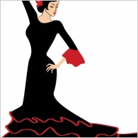 exquisite cartoon dancer 05 vector