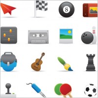 exquisite cartoon icon 01 vector