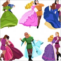 exquisite cartoon partner 02 vector