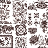 exquisite classic traditional pattern vector