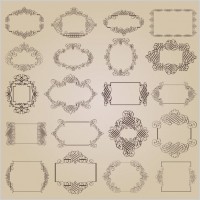 exquisite decorative patterns 01 vector