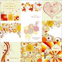 exquisite handpainted patterns 01 vector