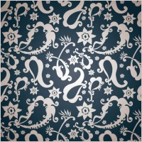 exquisite indian ham pattern 03 vector