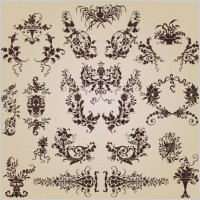 exquisite shading pattern 01 vector
