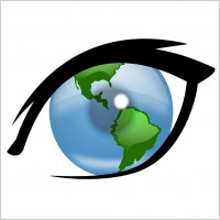 Eye can see the world