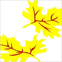Fall Coloured Leaf clip art