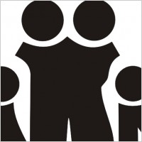 Family Sign Symbol Black clip art