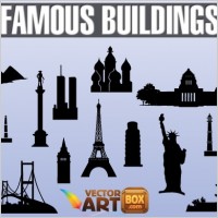 Famous Buildings Silhouettes