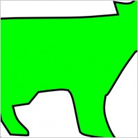 Farm Animal Outline clip art