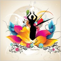 fashion and beauty pattern 04 vector