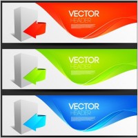 fashion banner design vector 2 arrow