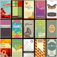 fashion cards vector