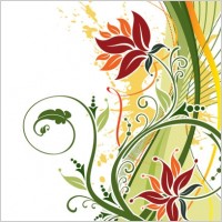 Fashion Floral Background Vector