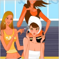 fashion is dressing women vector