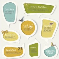 fashion label 01 vector