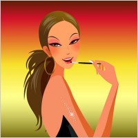 fashion makeup beauty vector