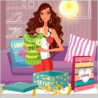 fashion women vector 22 shopping
