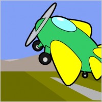 Fat Plane clip art