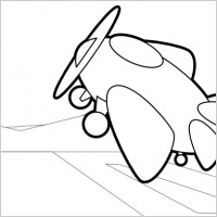 Fat Plane clip art