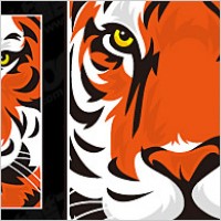 Tiger head free vector Free vector for free download about (8) Free