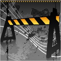 fence and beautiful background element vector