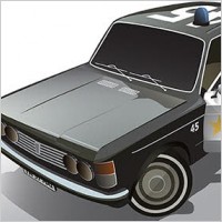 Fiat car vector