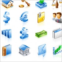 finance department icon vector