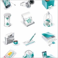 finance department theme icon vector